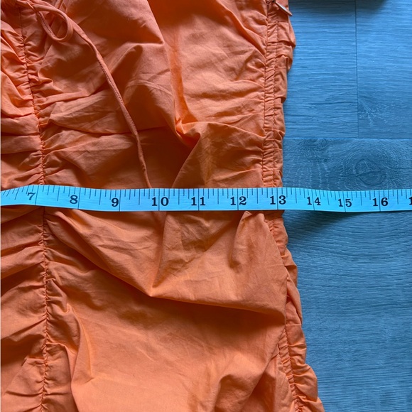 GANNI Ruched Puff Sleeve Mini Dress NEW - Picture 7 of 9